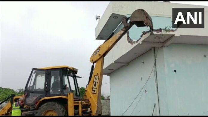 Gangster's house demolished in Haryana's Bahadurgarh