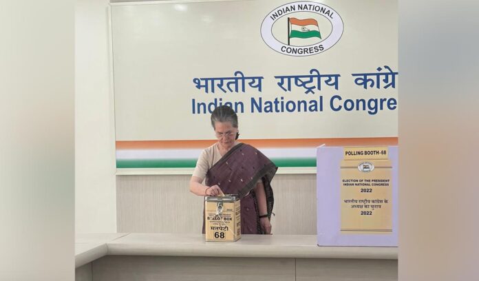 Sonia Gandhi casts vote in Cong Prez polls 2022