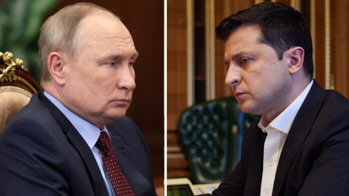 President Of Russia (Vladimir Putin) And Ukraine (Volodymyr Zelenskyy) President Of Russia (Vladimir Putin) And Ukraine (Volodymyr Zelenskyy)